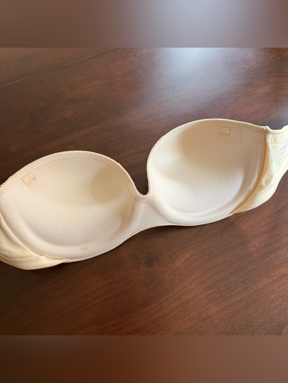 Ambrielle Strapless Molded Push-Up Bra nude size 36B - Picture 3 of 5